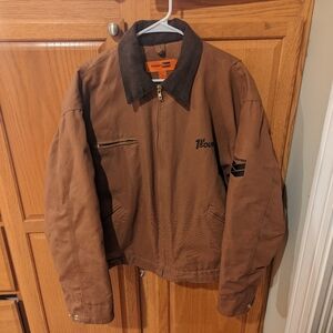 CornerStone Port authority Corduroy collar barn coat work jacket men size L insu